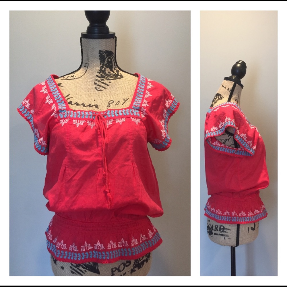American Eagle 礪 SZ Medium reddish pink shirt